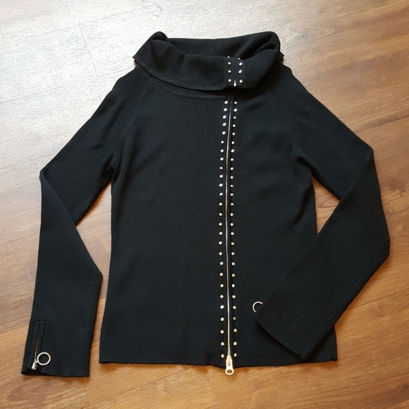 Susan Bristol Sweaters - Susan Bristol asymmetrical zip up sweater